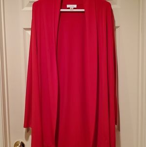 Calvin Klein red long cardigan